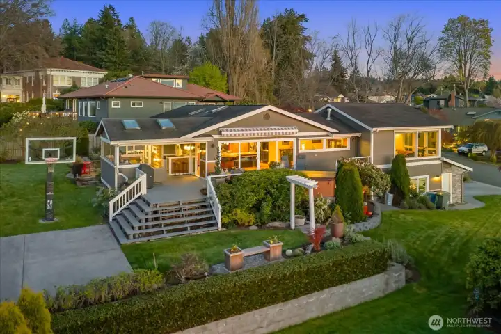 View of the West side of the home and amazing property