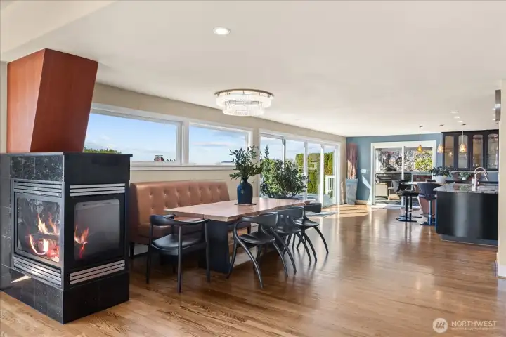Dining area looking towards the kitchen