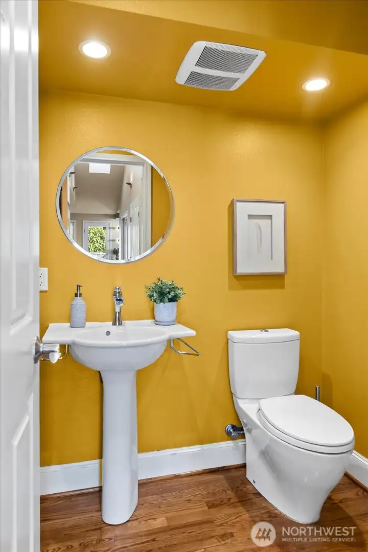 Powder bathroom on main