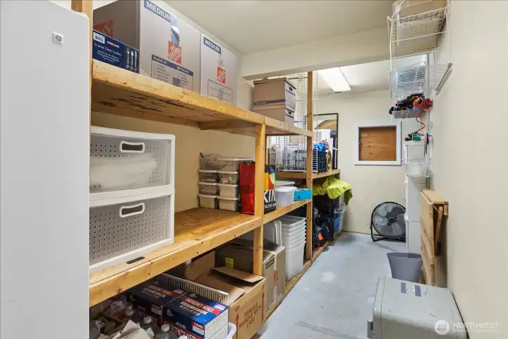 Large under stairs storage!