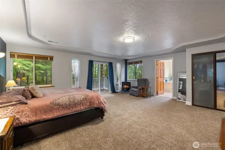 The primary bedroom is huge & offers TWO separate closets