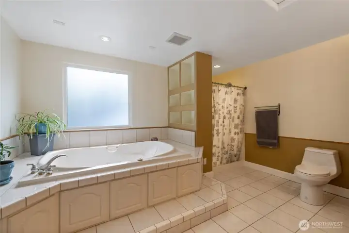 Primary bath is very spacious!
