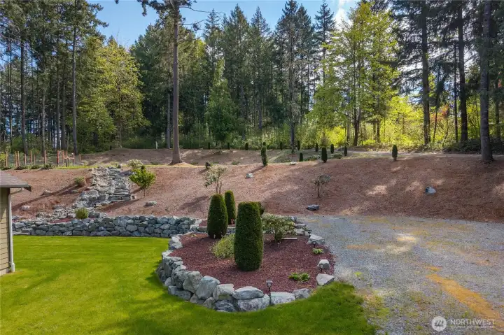 View to the upper property.