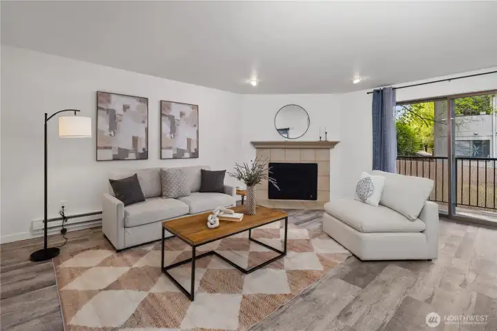 Spacious living room