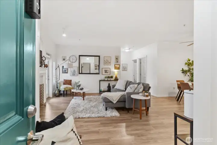 Wide open living spaces greet you upon entry.