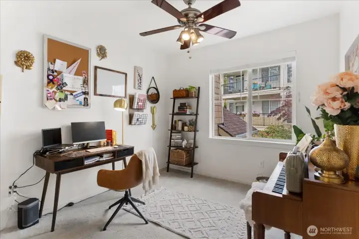 Second bedroom is currently used as a home office.