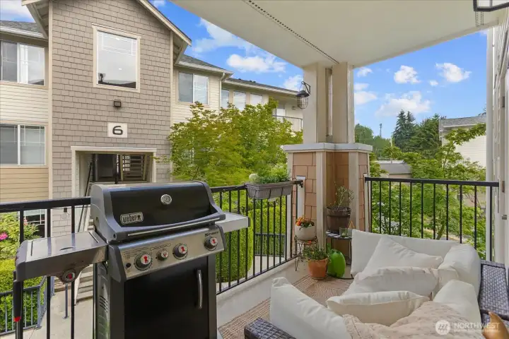 Your private balcony for relaxing & more.