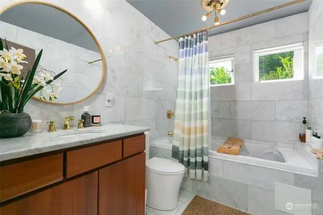 Central Hall Bath on Main Level | Updated with Style - Designed for Comfort