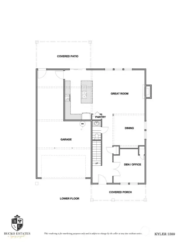 Lot 19 Kyler Floor Plan (Actual home built may be reversed)