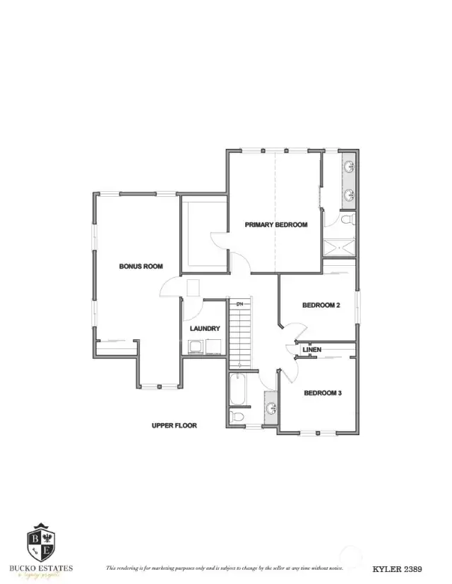 Lot 19 Kyler Floor Plan (Actual home built may be reversed)