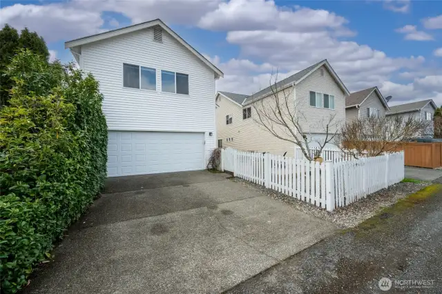 Driveway and Garage