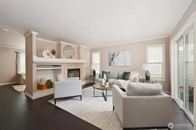 Great room off kitchen