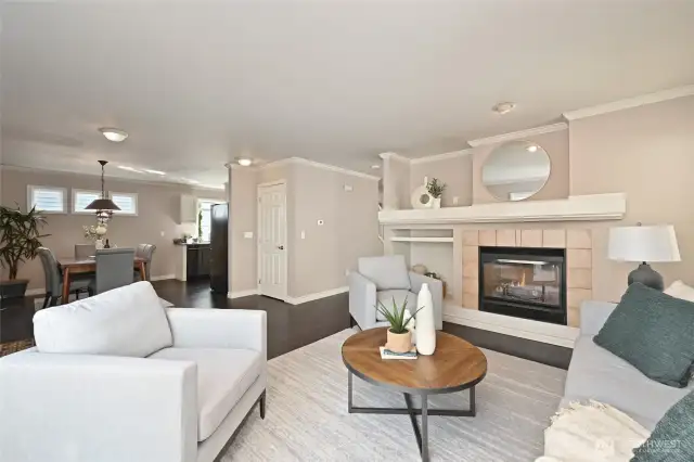 Great room fireplace