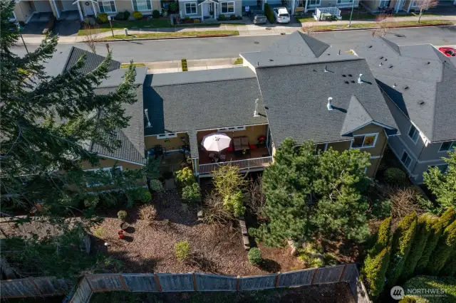 Aerial view of the condo
