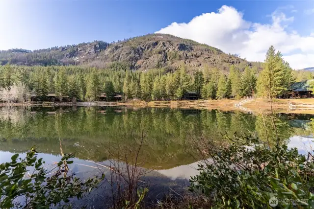 Early Spring at Early Winters lakeside Lot.