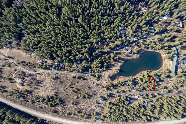 Over the top view of Lot B at 21 Early Winters Drive is located on the Lake at Freestone Inn & Wilson Ranch.  Upper valley building Lot ready for your plans! Nearby Trails. Hike, Bike, Ride, Run, Ski right from your Property at Wilson Ranch, Eraly Winters, Mazama
