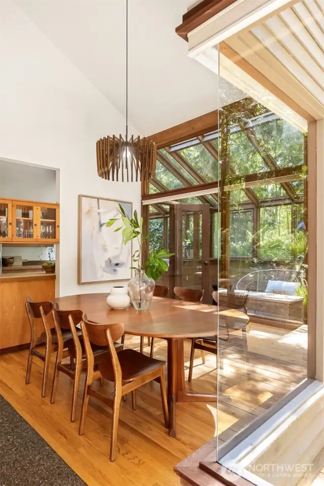 Original-to-the-home handcrafted dining table