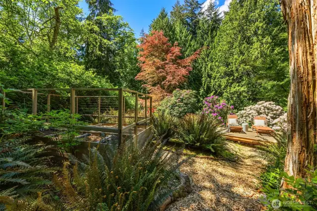 Gardens, Trails and a sunny spot to relax