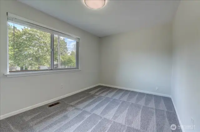 Reverse side of bedroom #2. New carpet in this room too.
