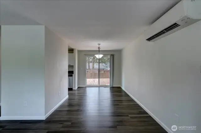 Dining area is large enough for a crowd!