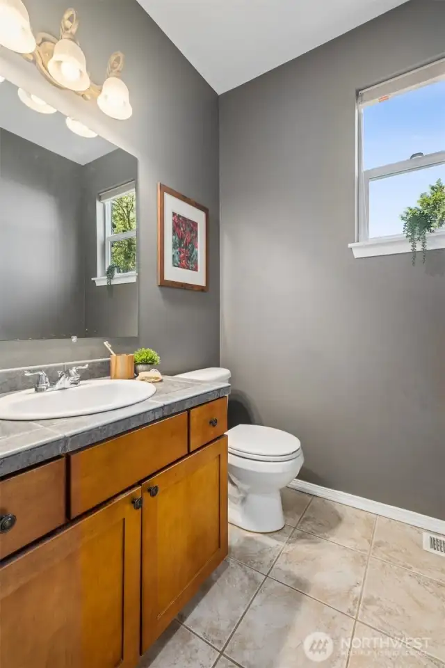Half bath on main floor