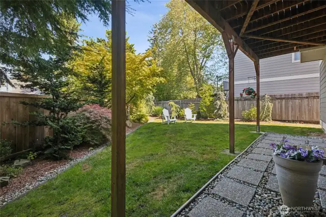 Patio under the deck