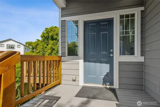 Welcoming front porch