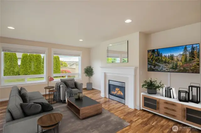 Virtually Staged living Room 1