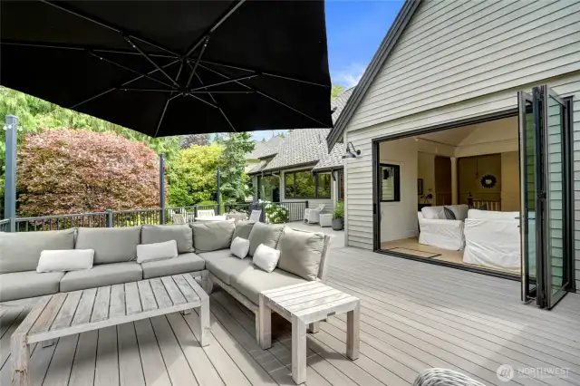 Another look at the large spacious deck with ample amount of flex space!