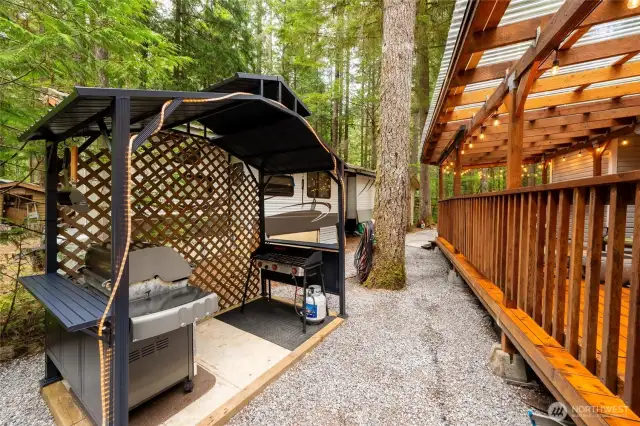 Brand new cooking gazebo