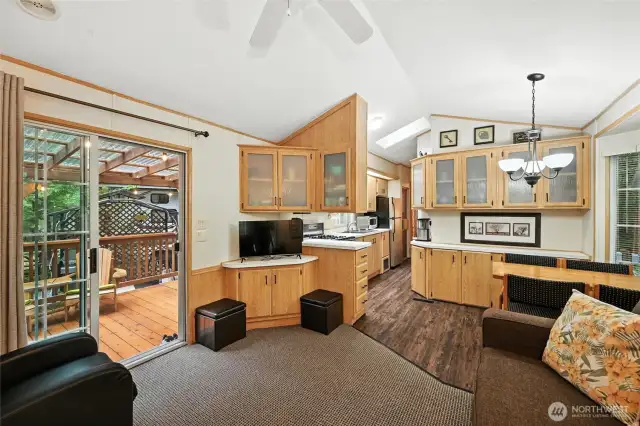 Roomy and well designed kitchen