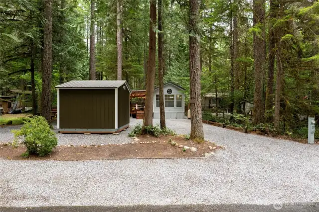 All new crushed rock in parking and walking areas