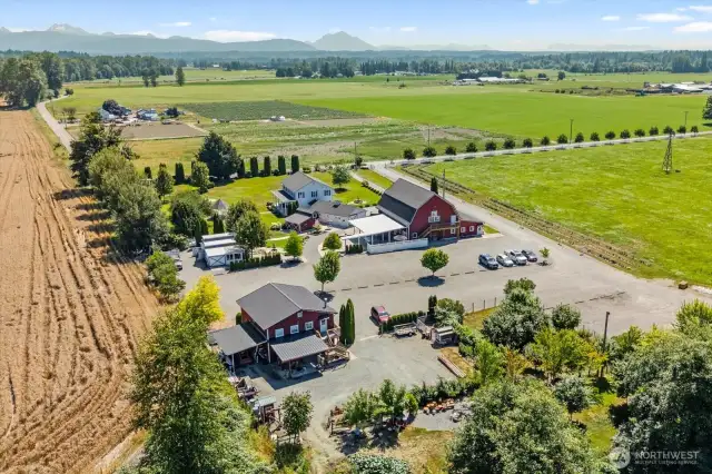View of property looking east with mountain view
