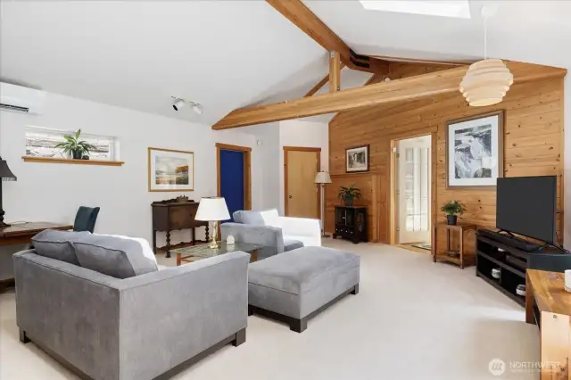 Warm wood work makes this home feel cozy and compliments any decor.