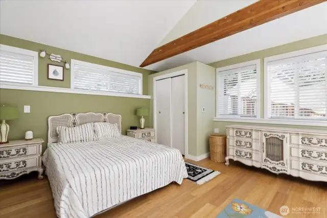 Primary bedroom is huge!