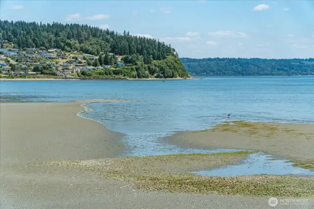 Cultus Bay at lower tide.