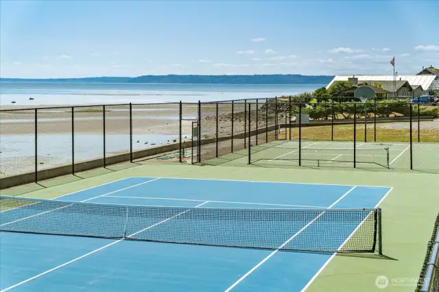 HOA Sports Courts overlooking the beach.