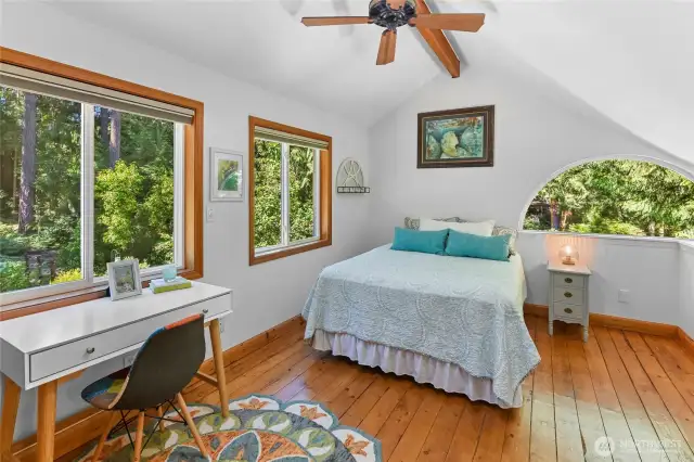 Second of two bedrooms on upper level