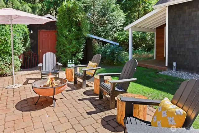 Patio is perfect for outdoor entertaining