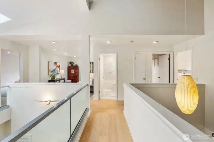 Once up the stairs you'll bridge to the 3+ bedrooms