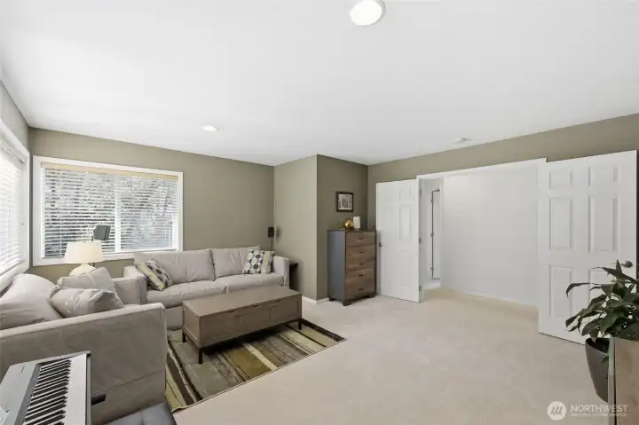 Septic permitted for 4 bedrooms, current homeowners use this space as a bonus room.