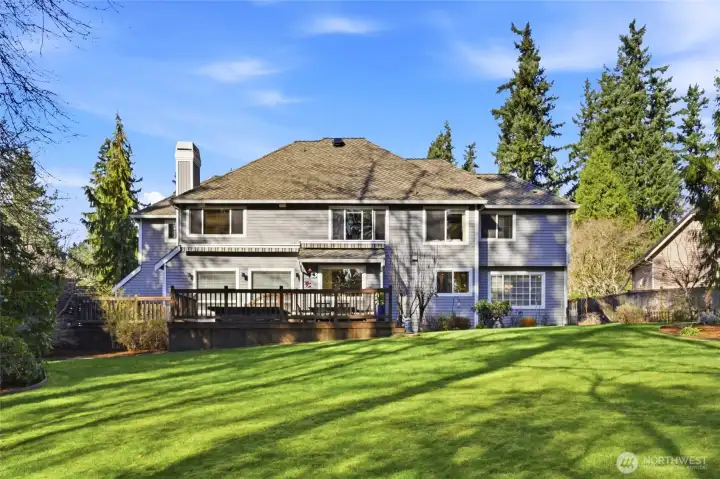There's an awning on the back of the house to provide extra shade when desired.