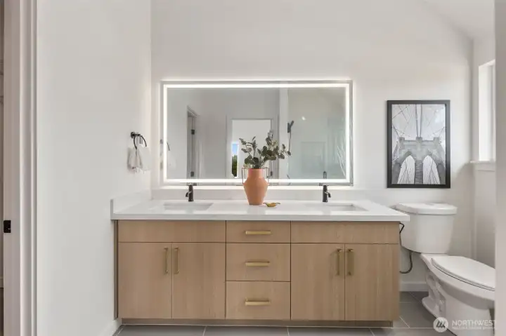 Photos from the model home next door.