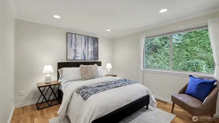 Dual closets in the primary suite offer abundant storage and everyday convenience.