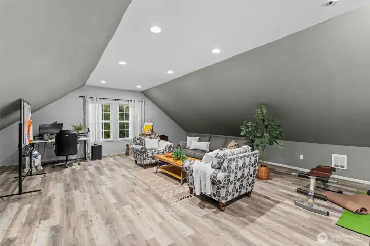 Above detached garage