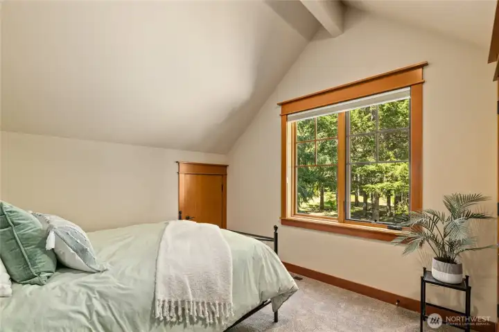 Upstairs bedroom with great storage or kids hideout rooms