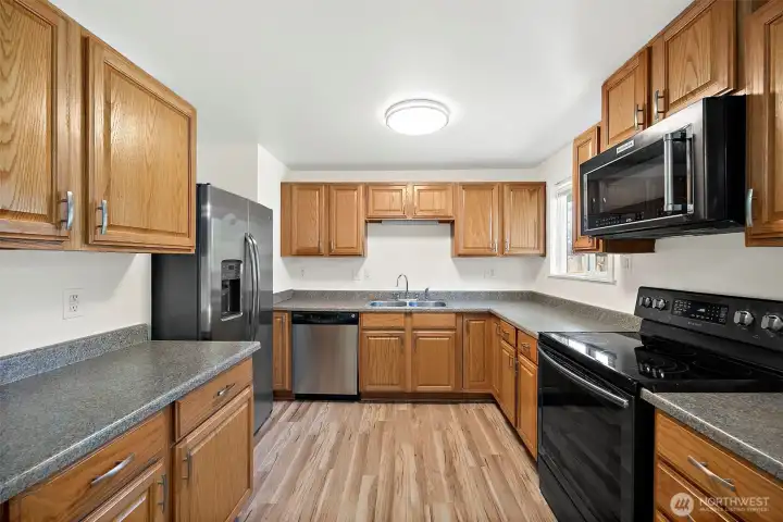 Updated kitchen. 9'7" x 10'8". Updated kitchen. 9'7" x 10'8".