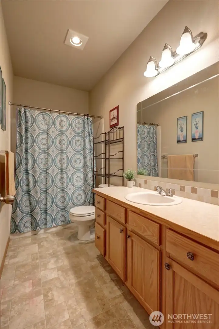 Downstairs bathroom. Downstairs bathroom.