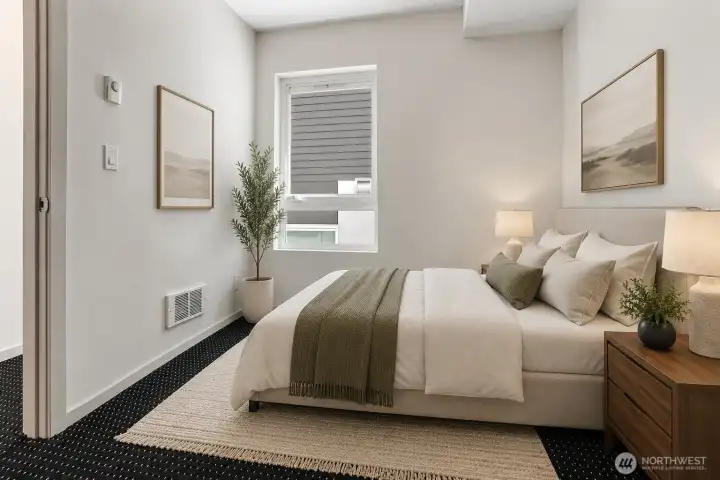 Bedroom 1 - Virtually Staged