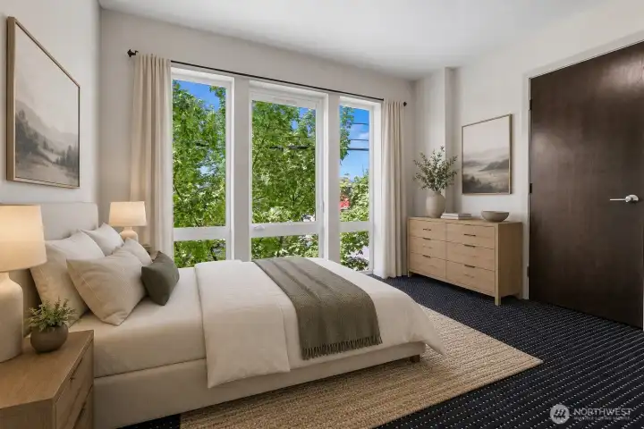 Bedroom 2 - Virtually Staged